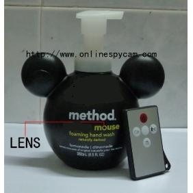 32GB Hand Wash Spy Camera HD Bathroom Spy Camera 720P DVR Motion Detection And Remote control ON/OFF